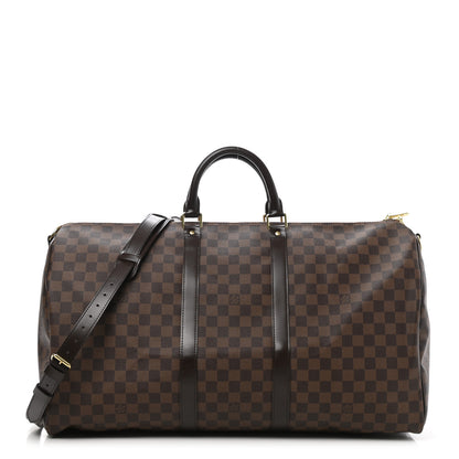 Louis Vuitton Damier Ebene Keepall Bandouliere 55 1 of 10