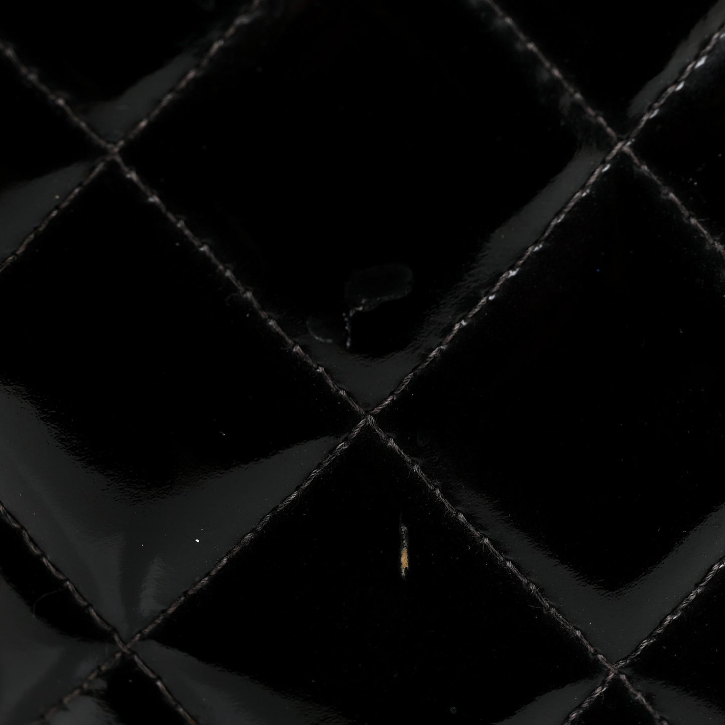 Patent Quilted Timeless CC Tote Black