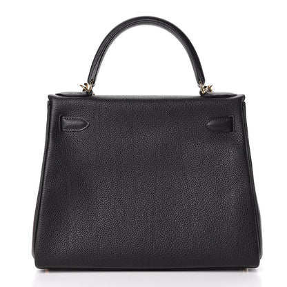 Hermes Togo Kelly Retourne 28 Black 4 of 38