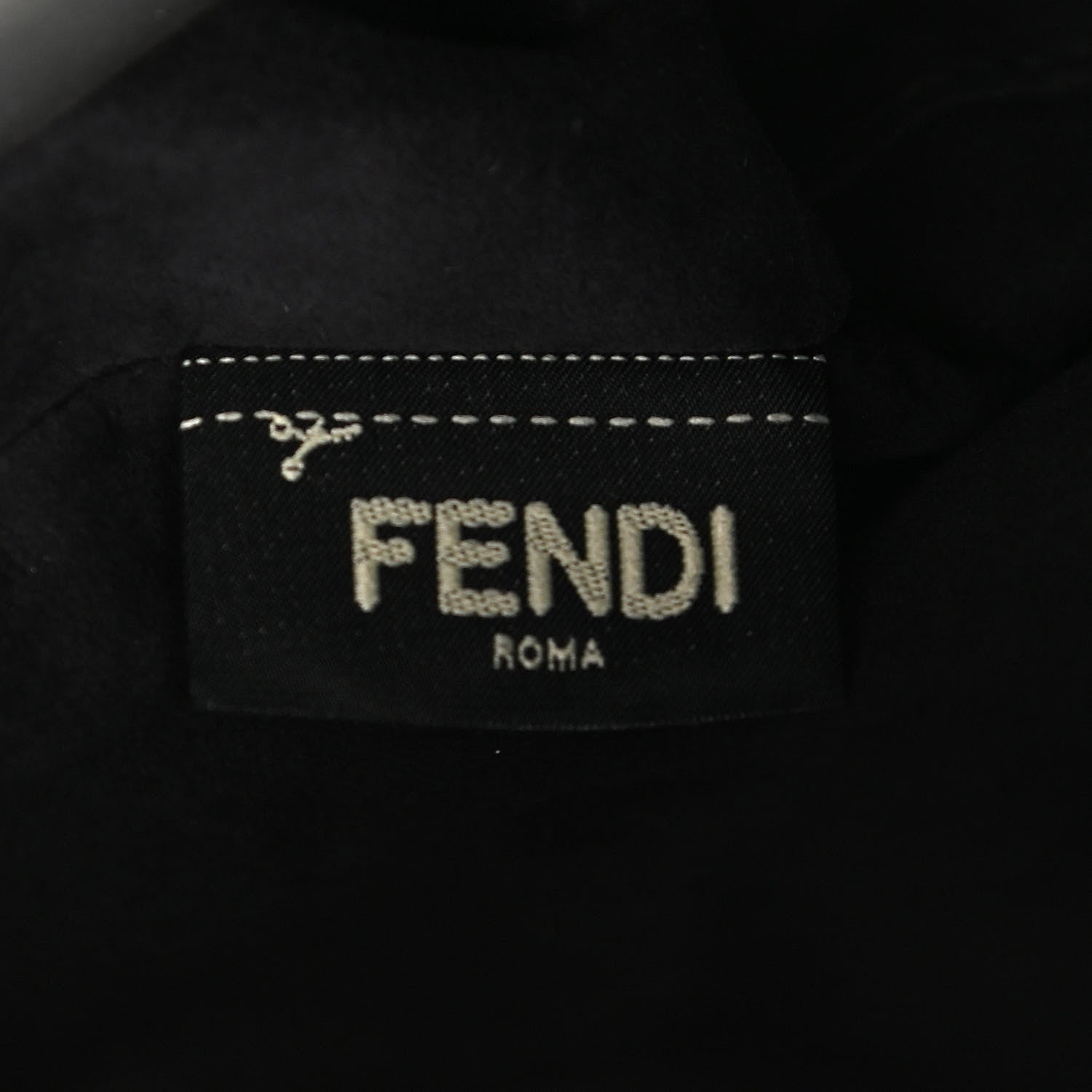Fendi Vitello Baltico Dolce DotCom Satchel Black Blue Royal 10 of 20