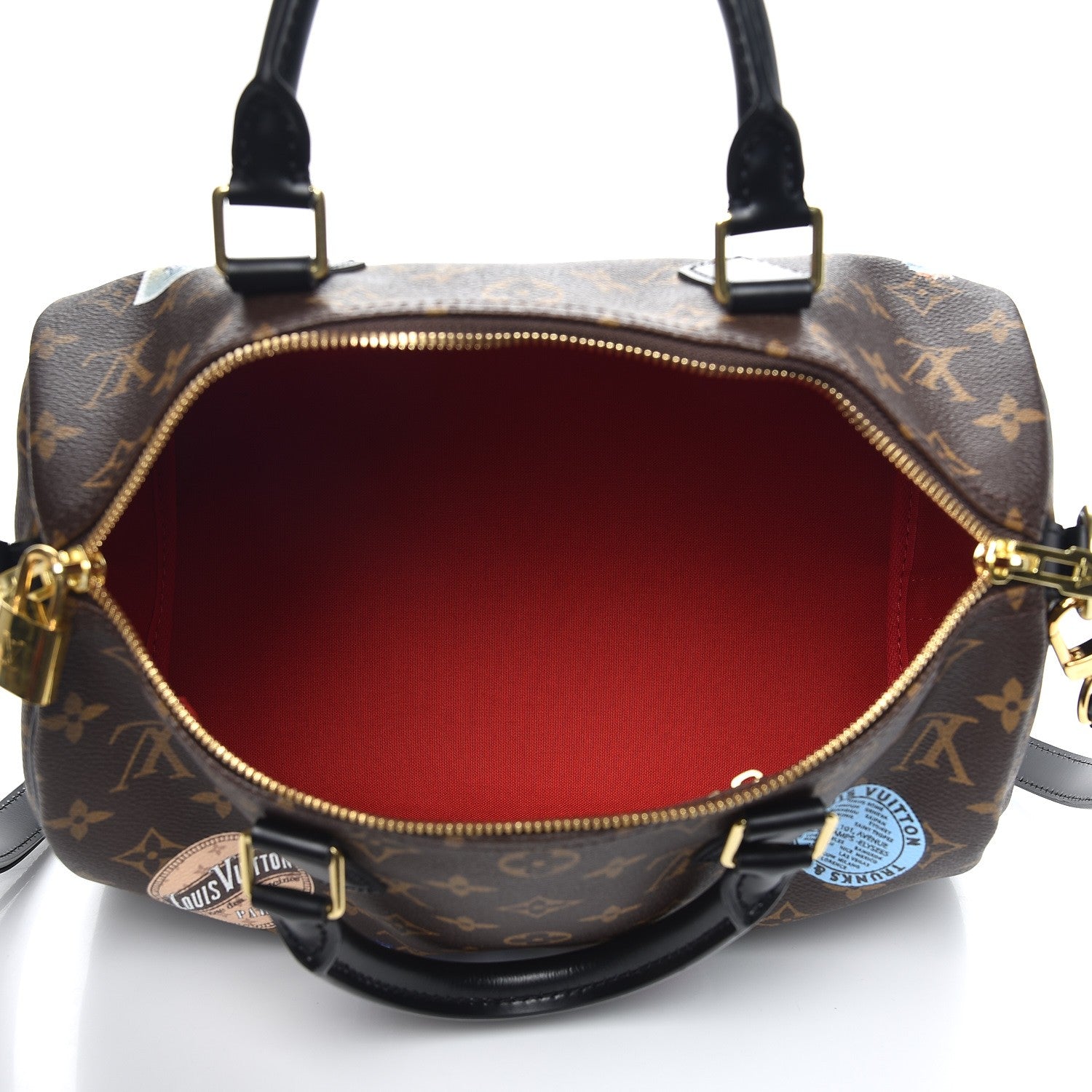 Louis Vuitton Monogram My World Tour Speedy Bandouliere 30 Black 6 of 8