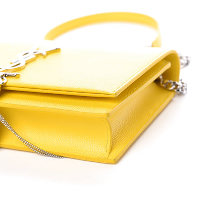 Saint Laurent Grain De Poudre Classic Monogram Kate Tassel Chain Wallet Mimosa 8 of 10