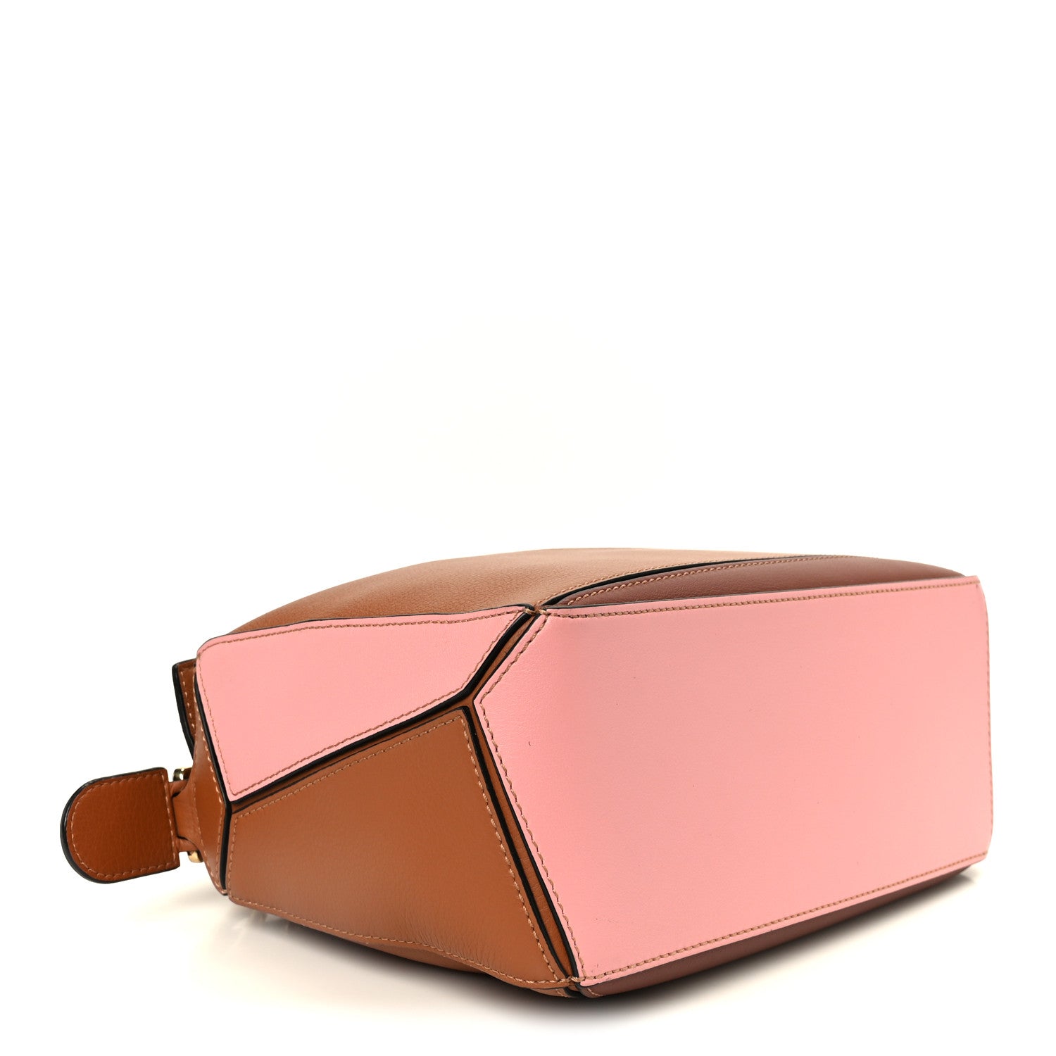 Loewe Calfskin Small Puzzle Bag Tan Medium Pink 4 of 11