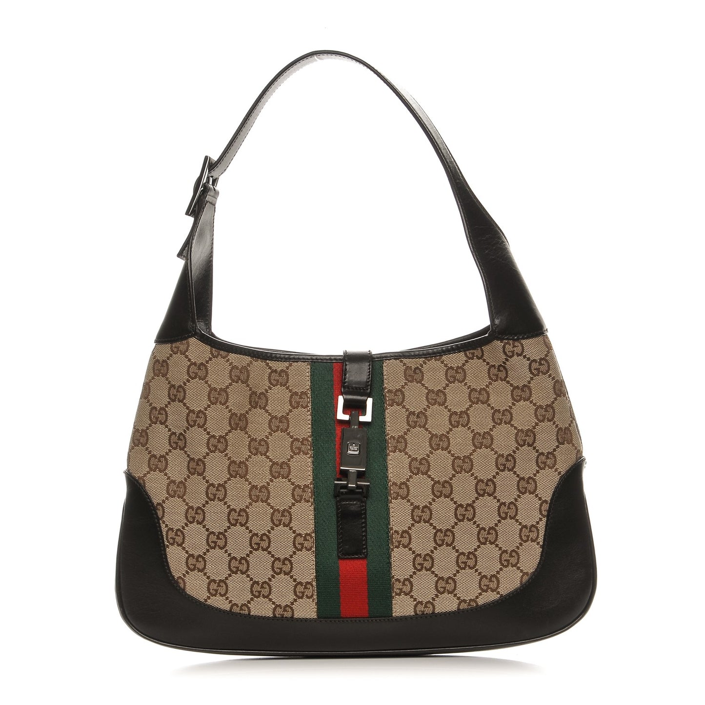 Monogram Web Jackie O Hobo Dark Brown
