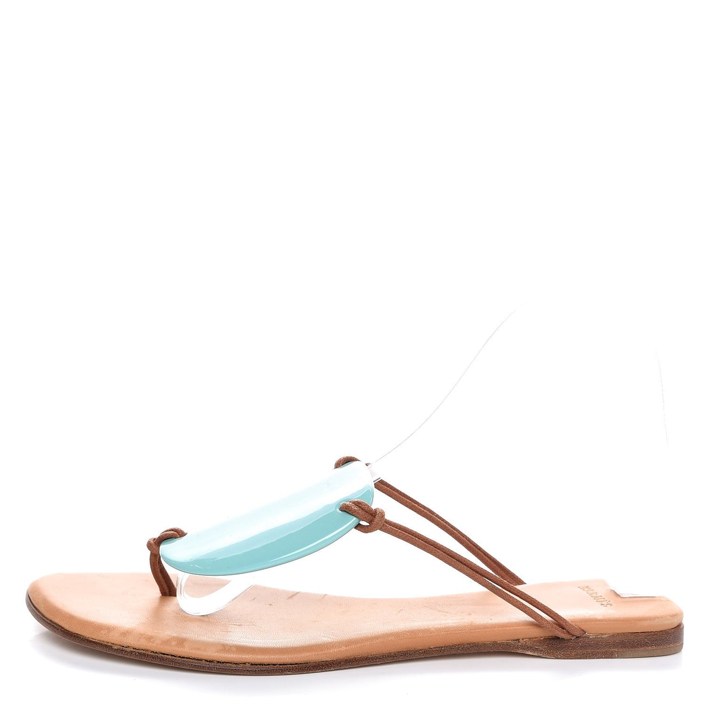 Lacquered Wood Sandals 37