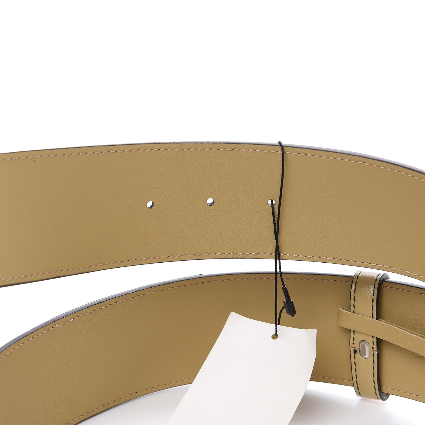 Calfskin Striped Textured Double G 50mm Belt 90 36 Black Beige