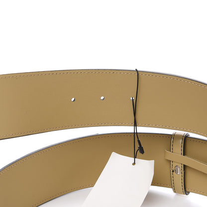 Gucci Calfskin Striped Textured Double G 50mm Belt 90 36 Black Beige 3 of 4