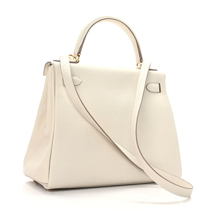 Hermes Togo Kelly Retourne 28 Craie 3 of 10