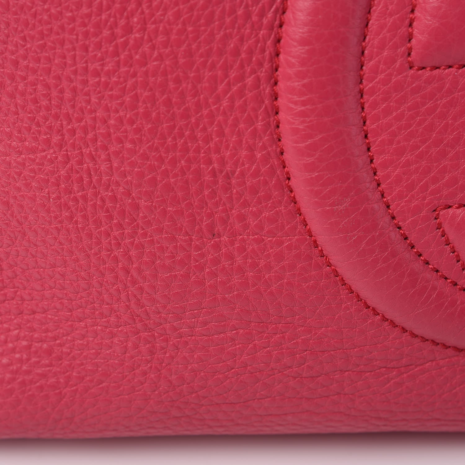 Gucci Pebbled Calfskin Medium Soho Chain Shoulder Bag Pink 16 of 18