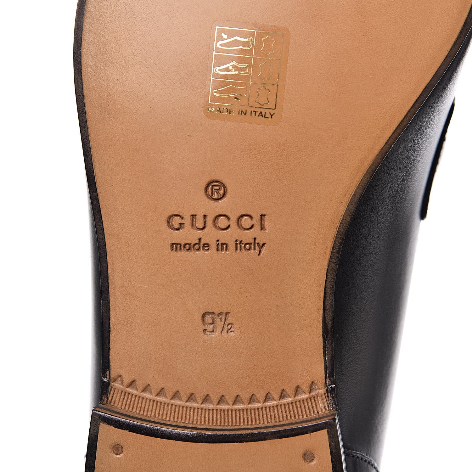 Gucci Calfskin Horsebit Mens Jordaan Loafers 9.5 Black 7 of 10