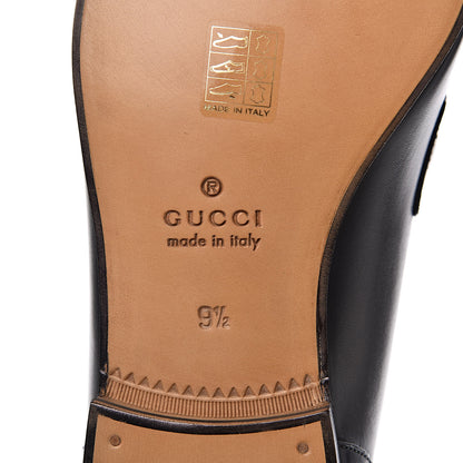 Gucci Calfskin Horsebit Mens Jordaan Loafers 9.5 Black 7 of 10