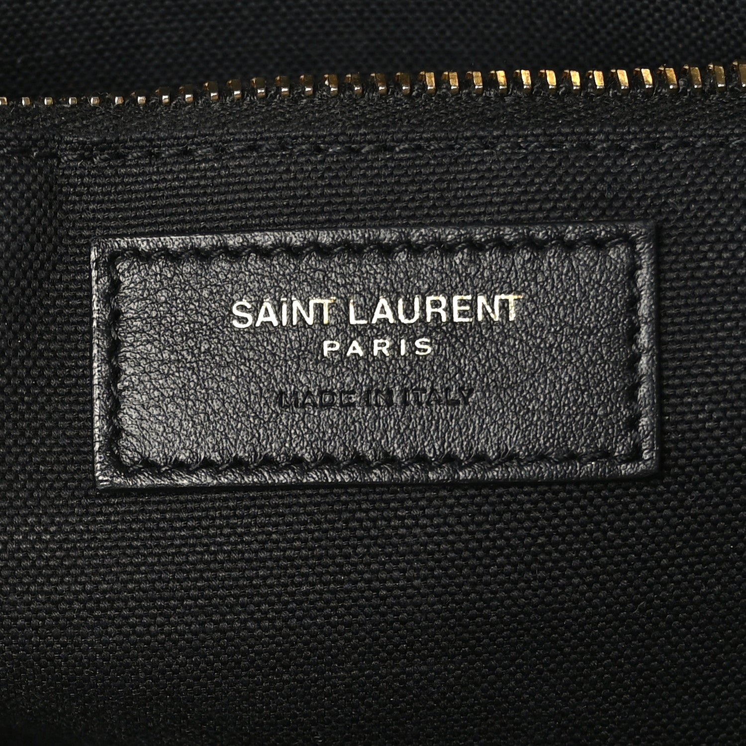 Saint Laurent Embroidered Cotton Linen Rive Gauche Noe Tote Natural Black 6 of 10