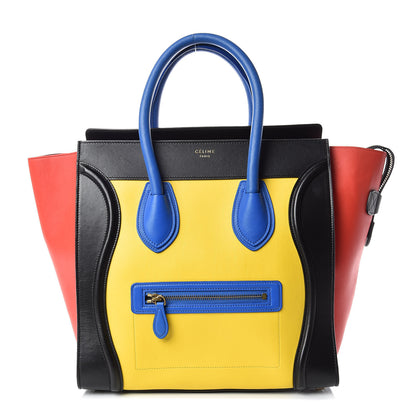 Celine Smooth Calfskin Mini Tri-Color Luggage Sunflower 1 of 13