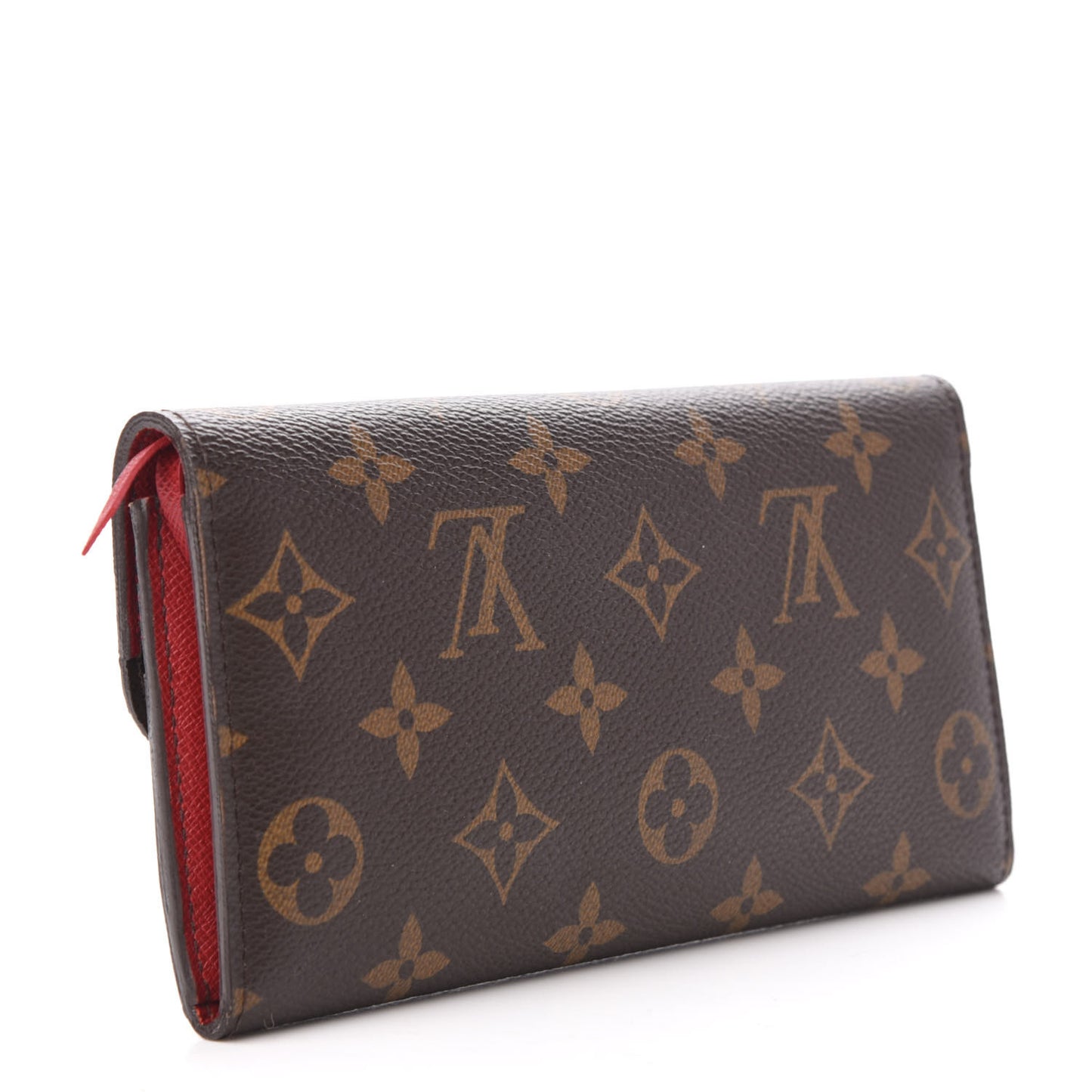 Monogram Emilie Wallet Red