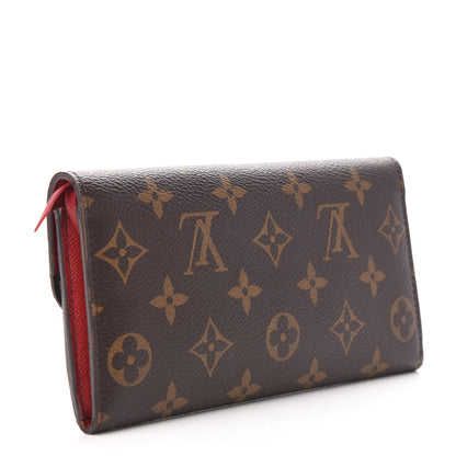Louis Vuitton Monogram Emilie Wallet Red 3 of 6