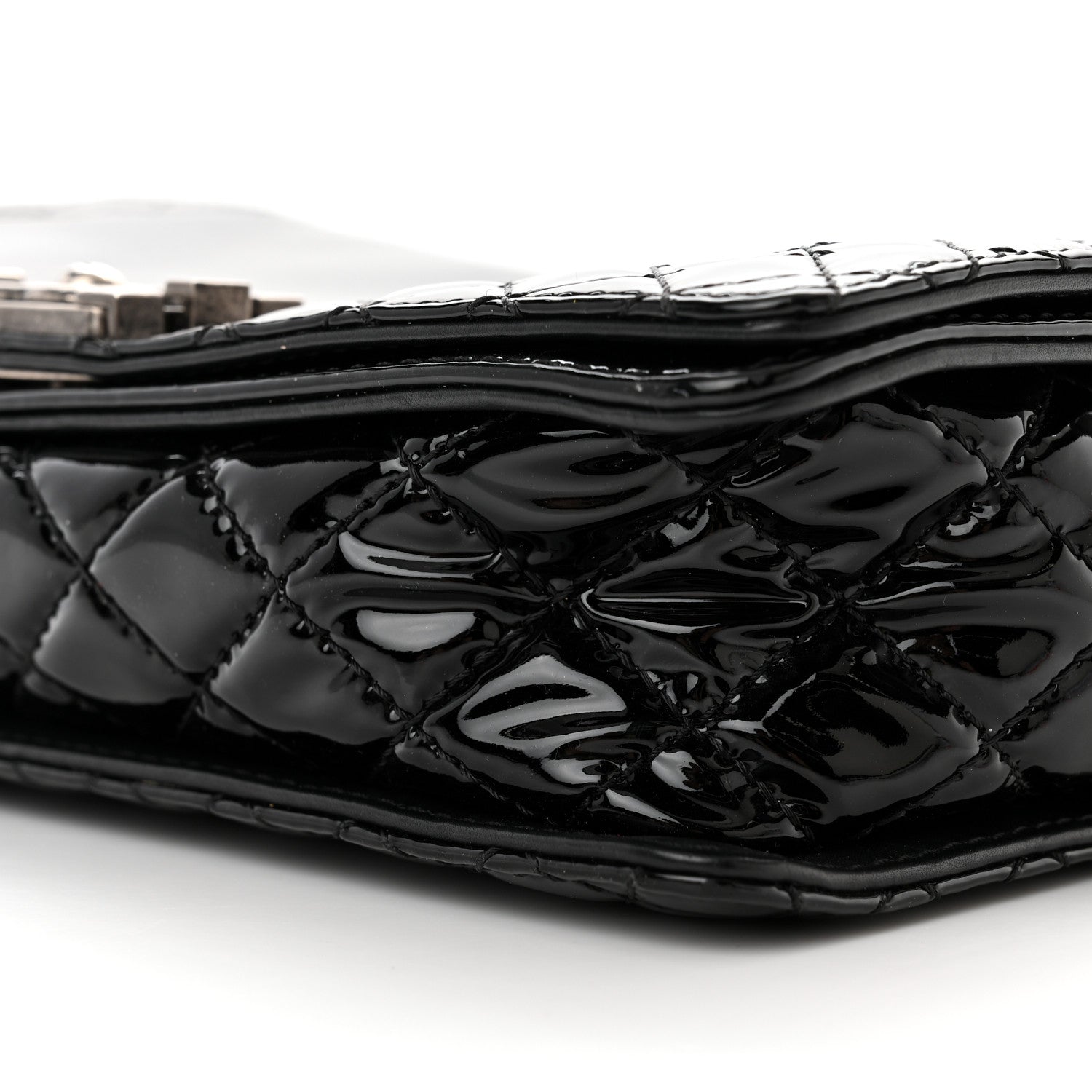 Chanel Patent New Medium Boy Reverso Flap Black 10 of 10