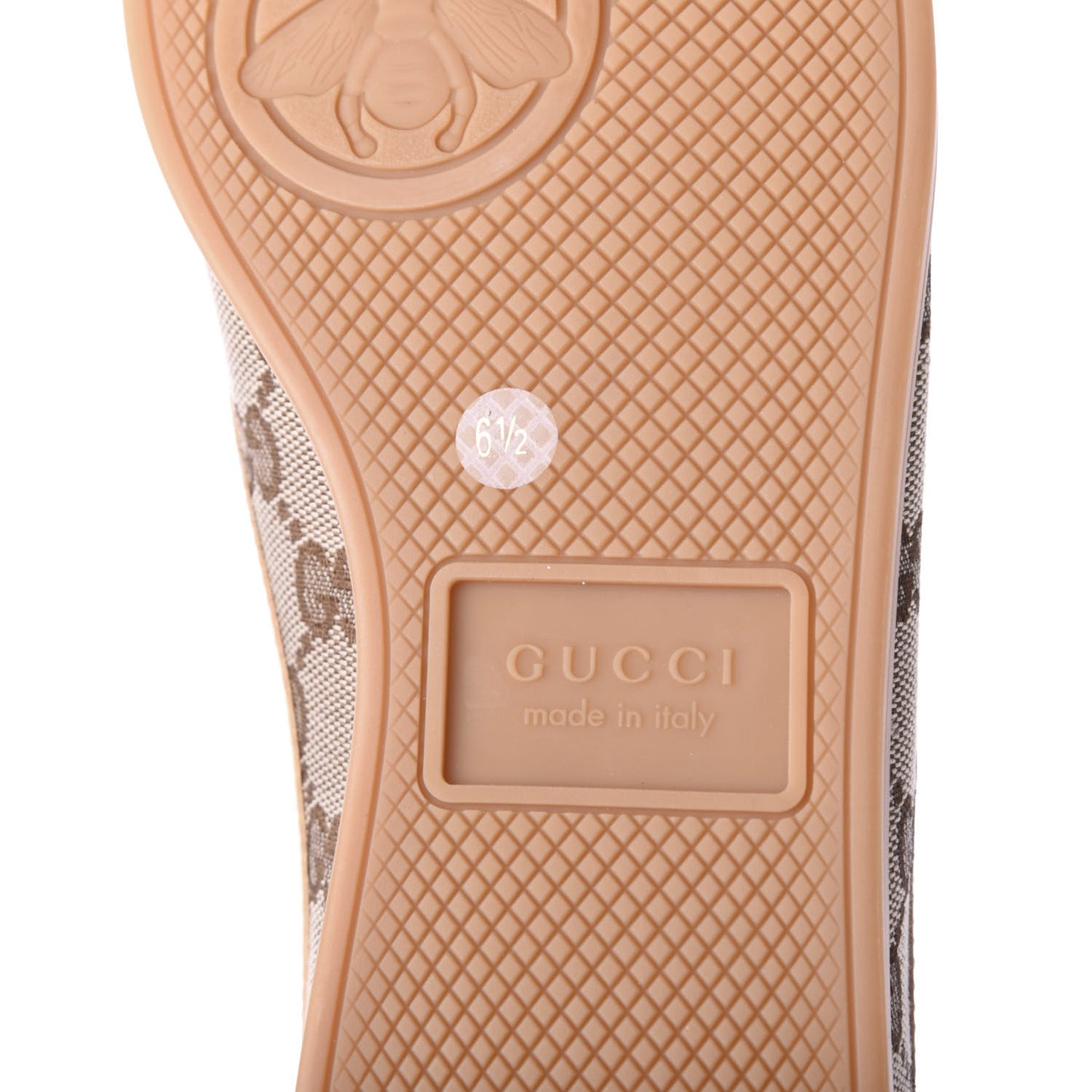 Suede Monogram Web Mens Falacer Sneakers 6.5 Nocciola Beige