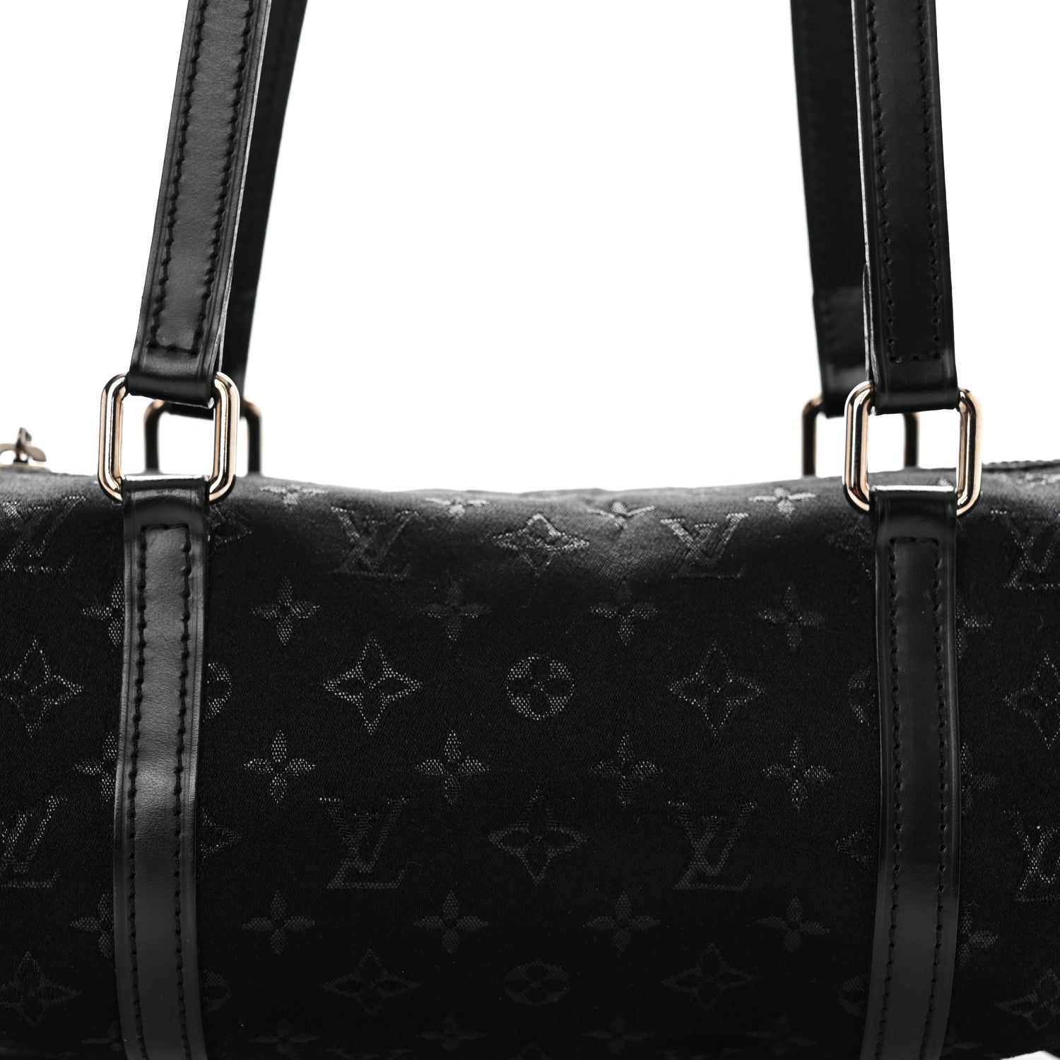 Louis Vuitton Satin Monogram Mini Papillon Black 7 of 10