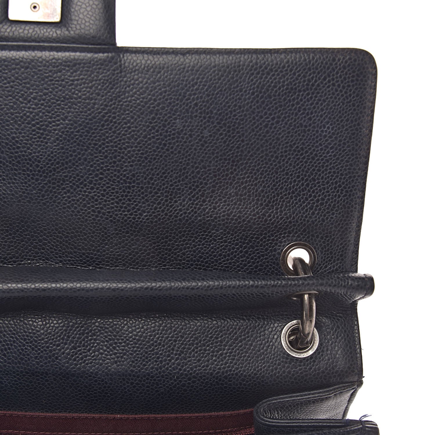 Chanel Caviar Quilted Large Retro Class Flap Dark Navy Blue 10 of 16