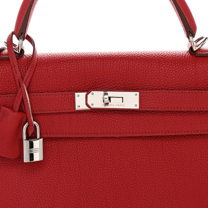 Hermes Togo Kelly Retourne 32 Rouge Vif 7 of 14