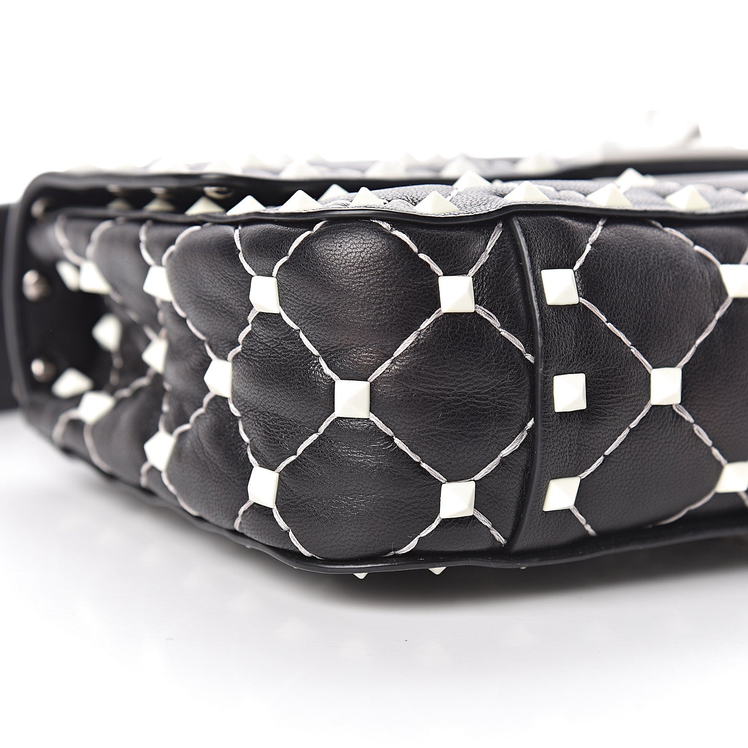 Valentino Garavani Lambskin Small Free Rockstud Spike Shoulder Bag Black 19 of 21