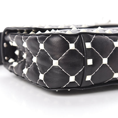 Valentino Garavani Lambskin Small Free Rockstud Spike Shoulder Bag Black 19 of 21