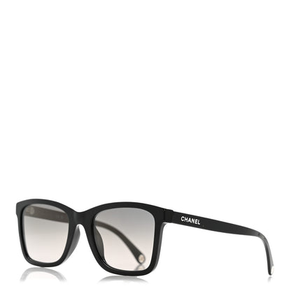 Chanel Acetate CC Rectangle Sunglasses 5551-U Black 1 of 9