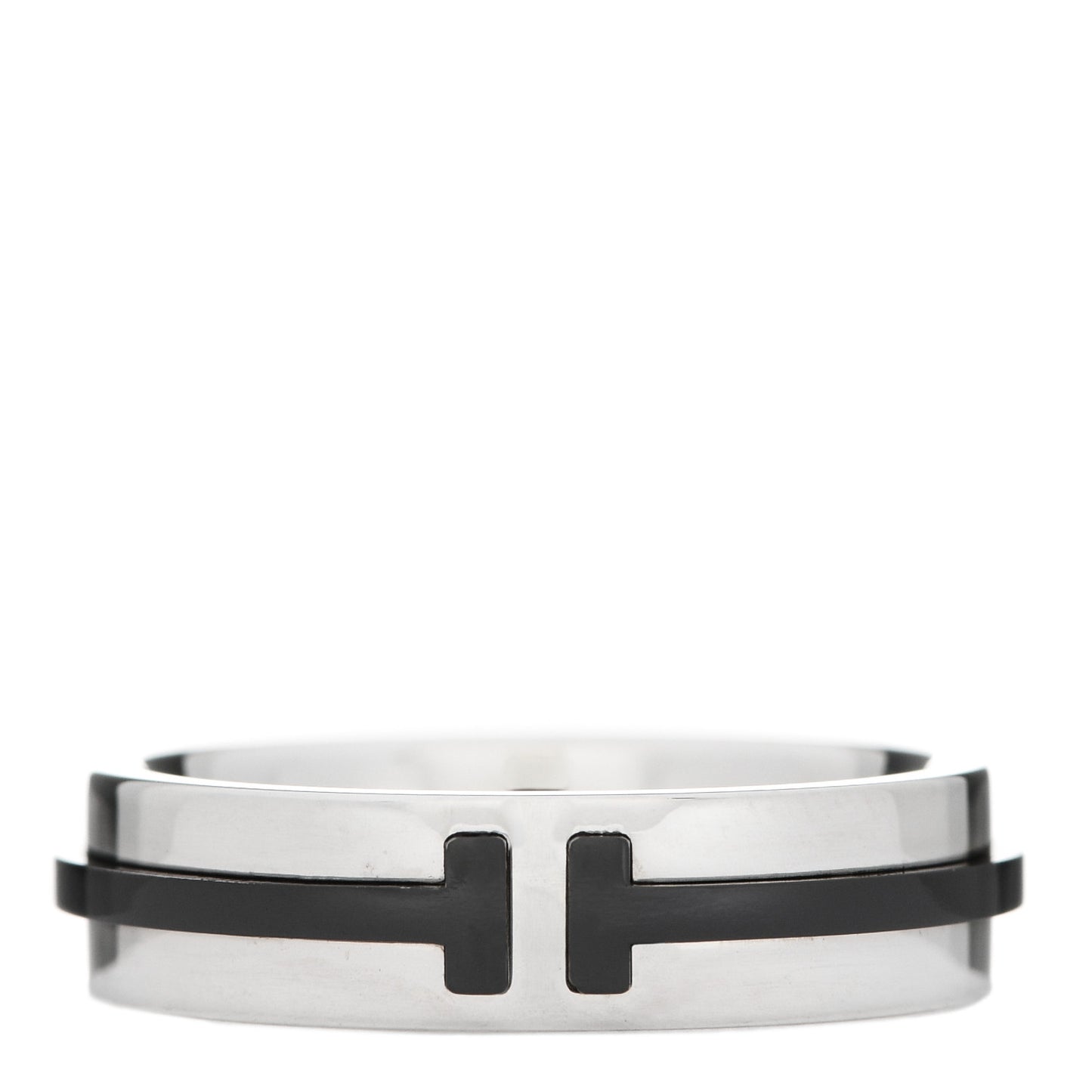 Sterling Silver Titanium T Two Ring 56 7.5