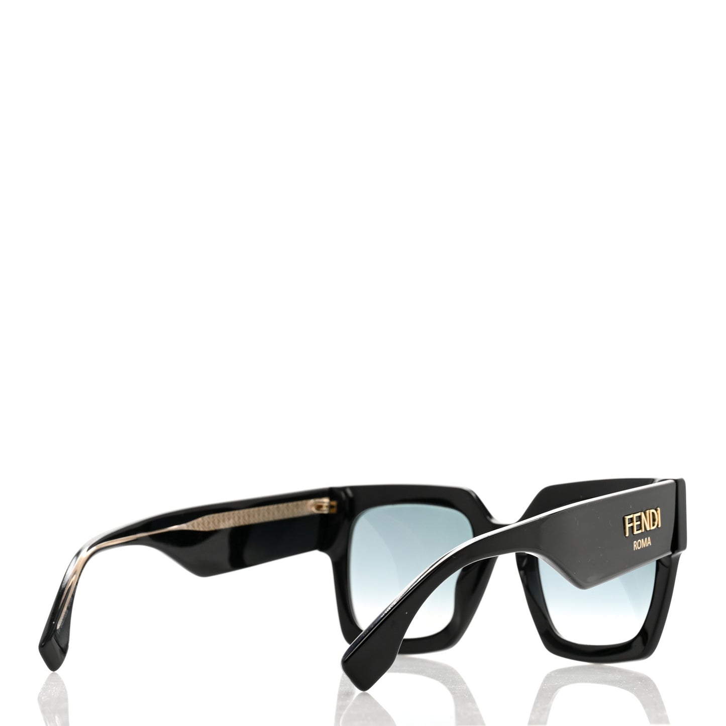 Acetate Fendi Roma Sunglasses FF 0457/G/S Black Blue