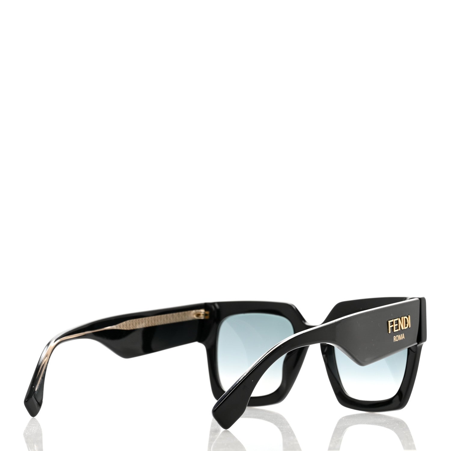Fendi Acetate Fendi Roma Sunglasses FF 0457/G/S Black Blue 4 of 7