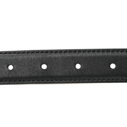 Chanel Calfskin Belt 75 30 Black Burgundy 3 of 6