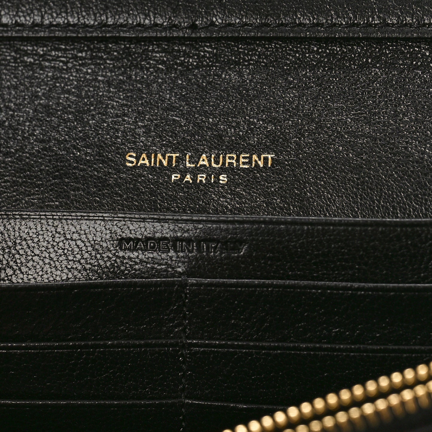 Lambskin Diamond Quilted Becky Chain Wallet Black