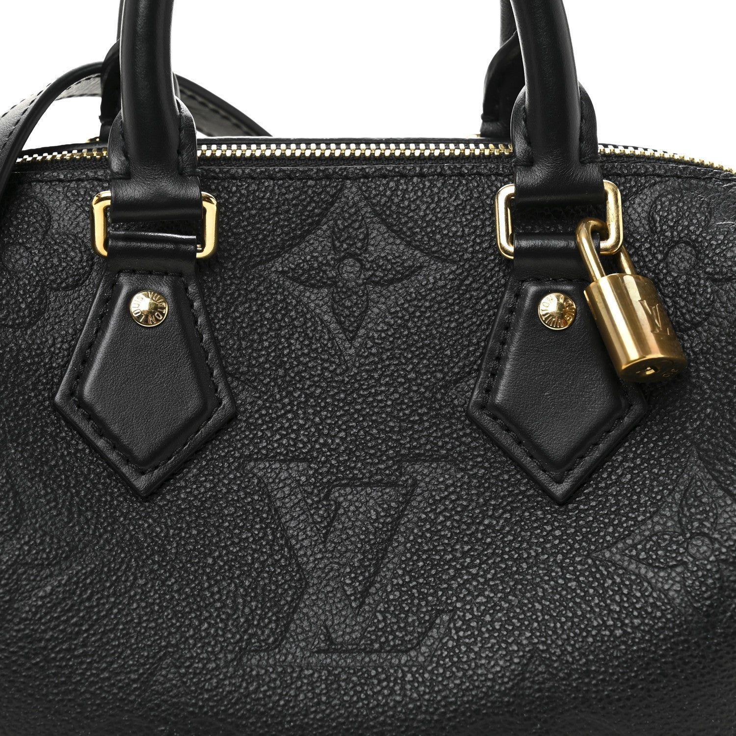 Louis Vuitton Empreinte Monogram Giant Speedy Bandouliere 20 Black 7 of 10