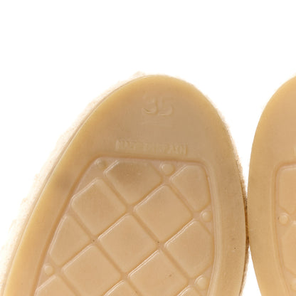 Chanel Fabric Biarritz CC Espadrilles 40 White Gold 8 of 10