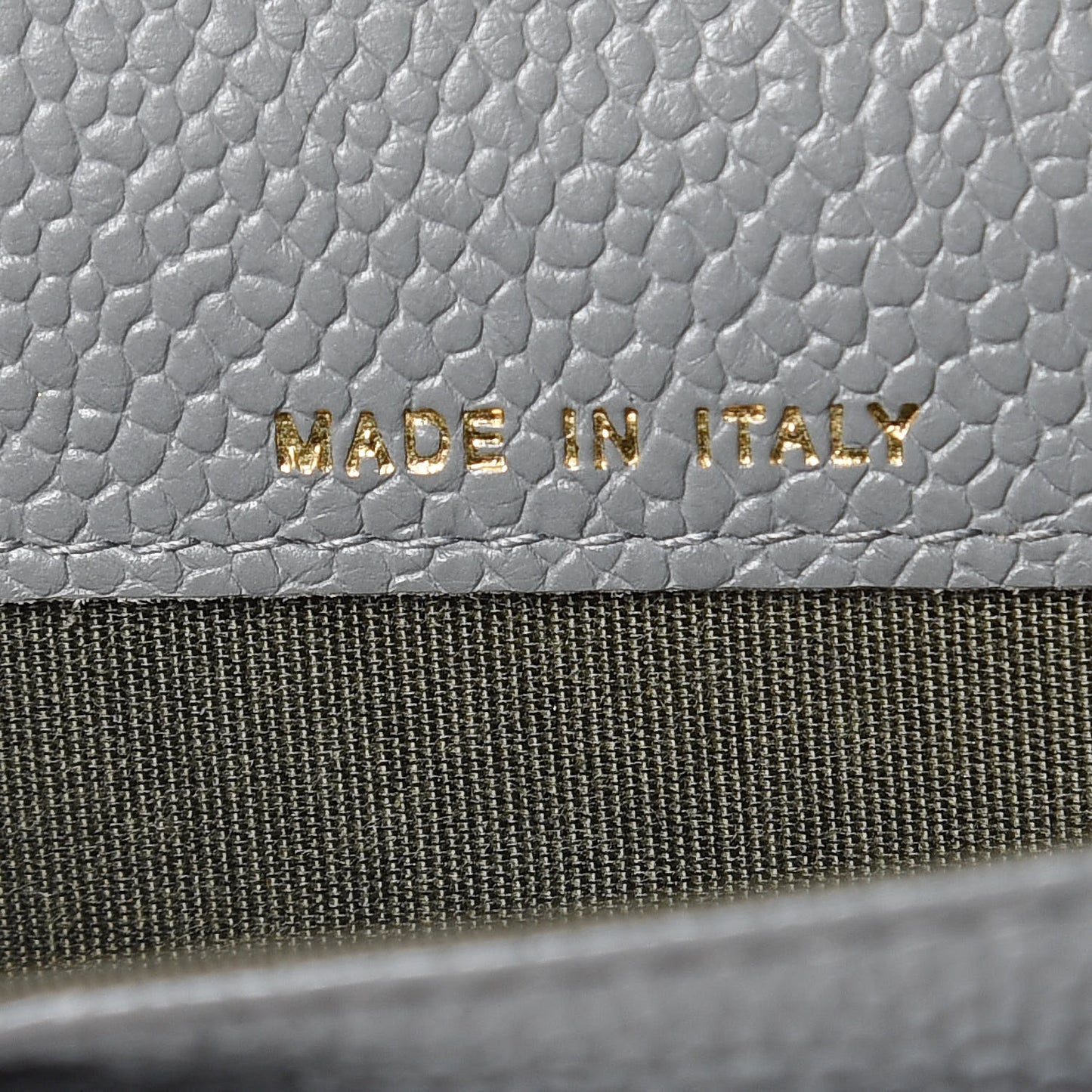 Caviar Quilted Boy Flap Card Holder Wallet Grey