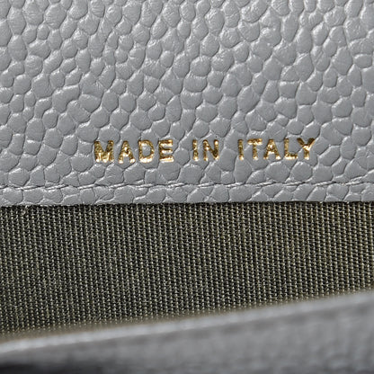 Chanel Caviar Quilted Boy Flap Card Holder Wallet Grey 7 of 12