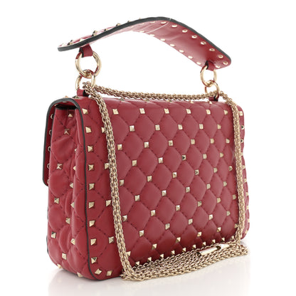 Valentino Garavani Nappa Medium Rockstud Spike Shoulder Bag Rosso Valentino 3 of 10