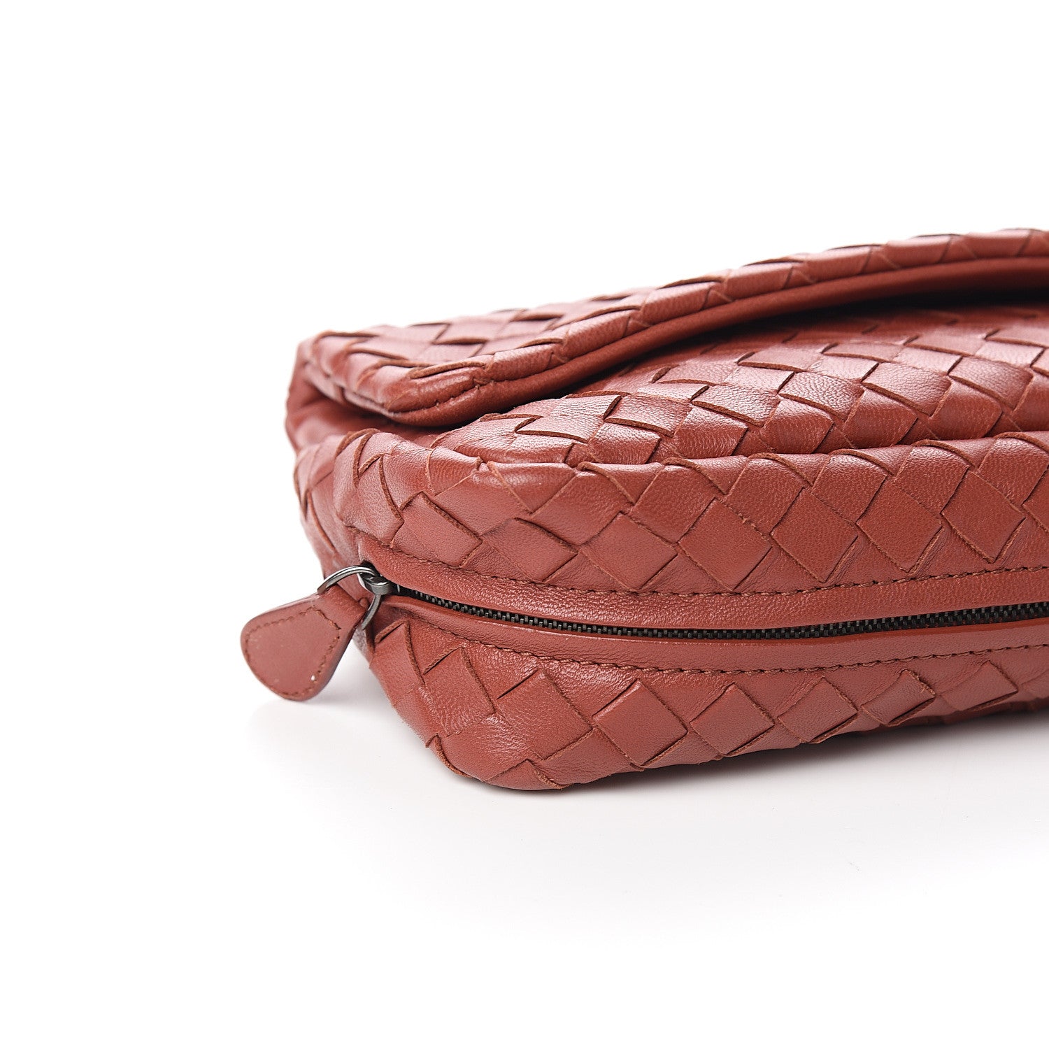 Bottega Veneta Nappa Intrecciato Mini Chain Messenger Brique 7 of 9