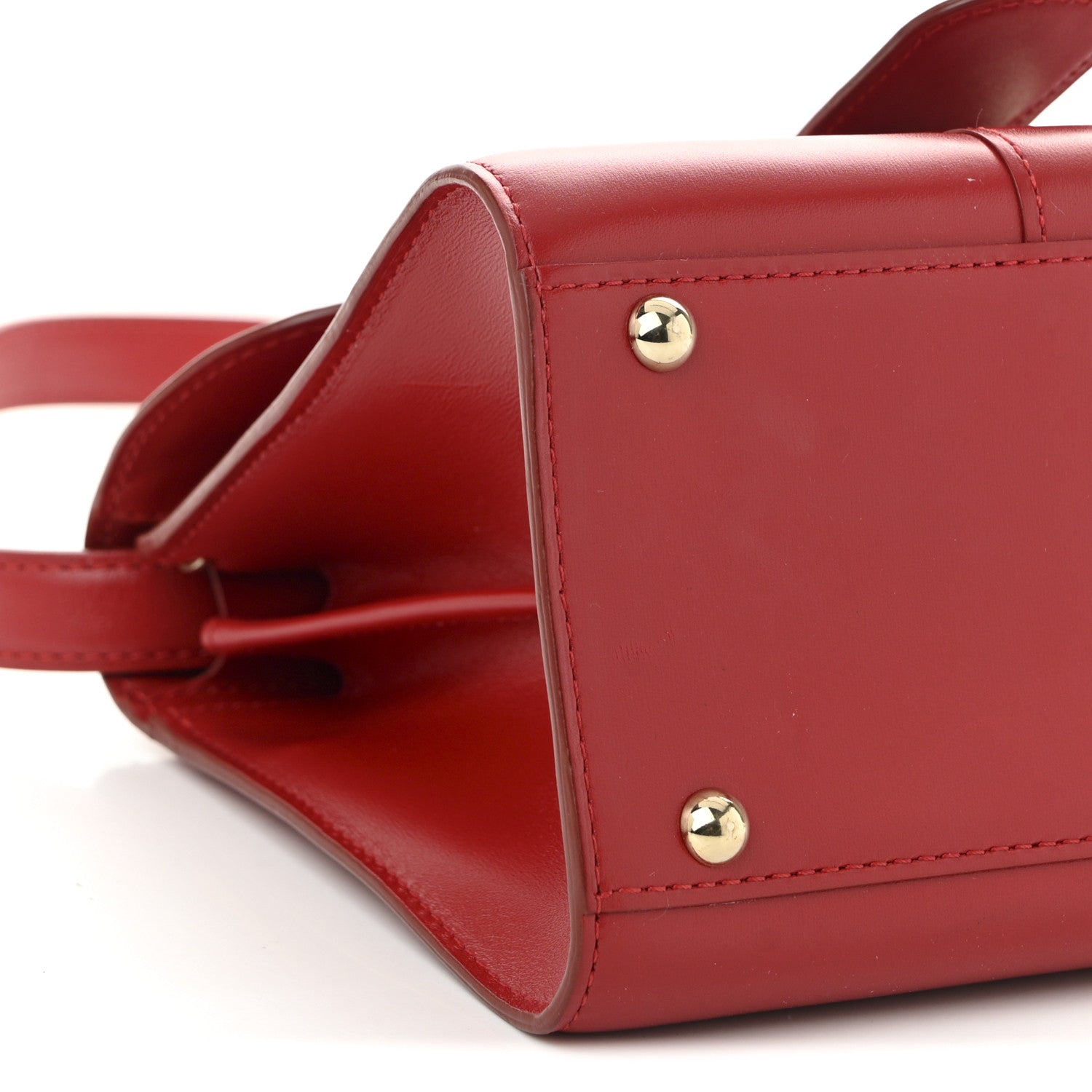 Delvaux Box Calfskin Mini Brillant Satchel Red 9 of 10