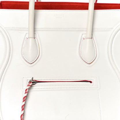 Celine Smooth Calfskin Medium Phantom Luggage White 8 of 10
