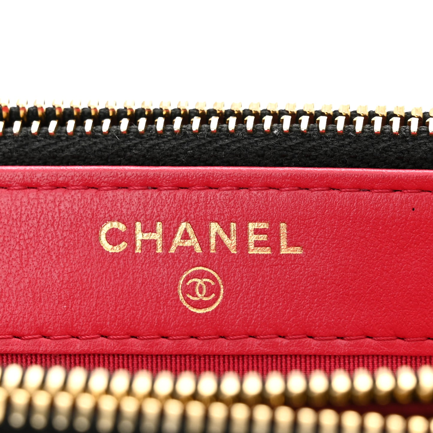 Glazed Aged Calfskin Quilted CC Small Clutch With Chain Black
