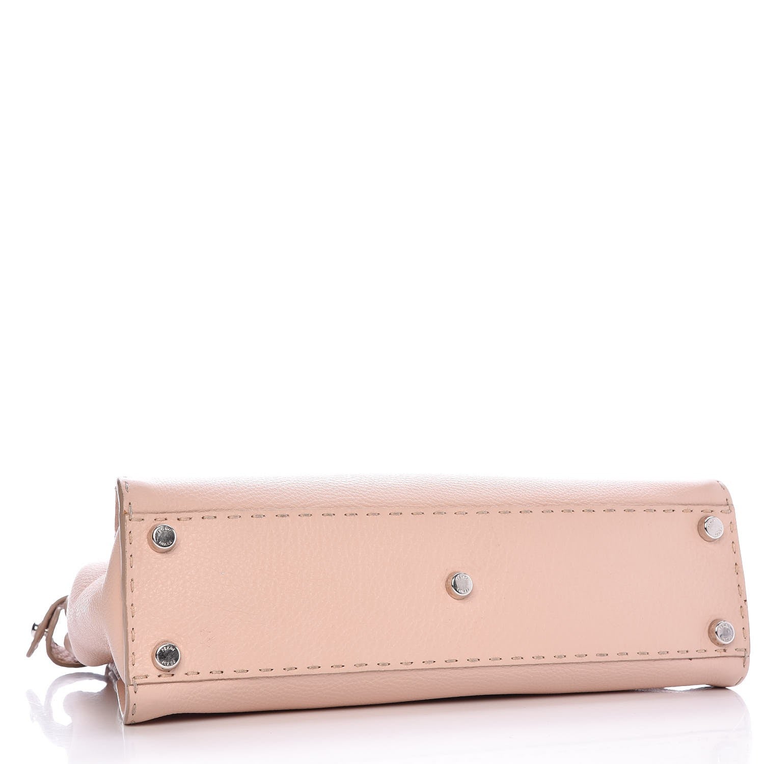 Fendi Cuoio Romano Selleria Bi-Color Medium Peekaboo Iconic Satchel Rosa Plaster Pesca 8 of 45