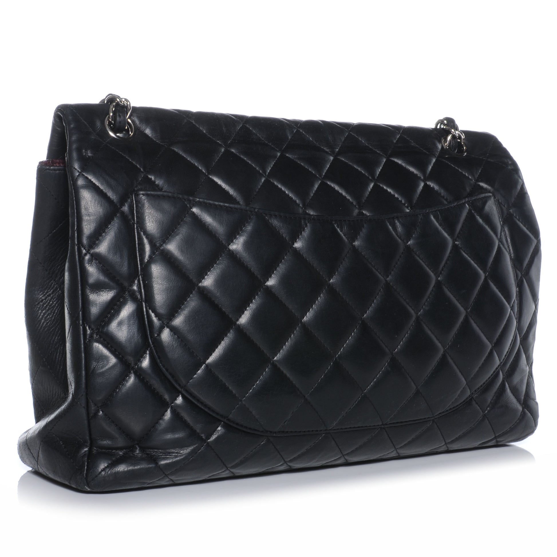 Chanel Lambskin Maxi Single Flap Black 4 of 12