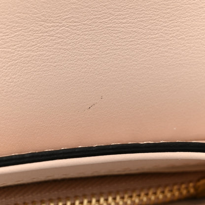 Chloe Calfskin Crocodile Embossed Small C Double Carry Cement Pink 9 of 13