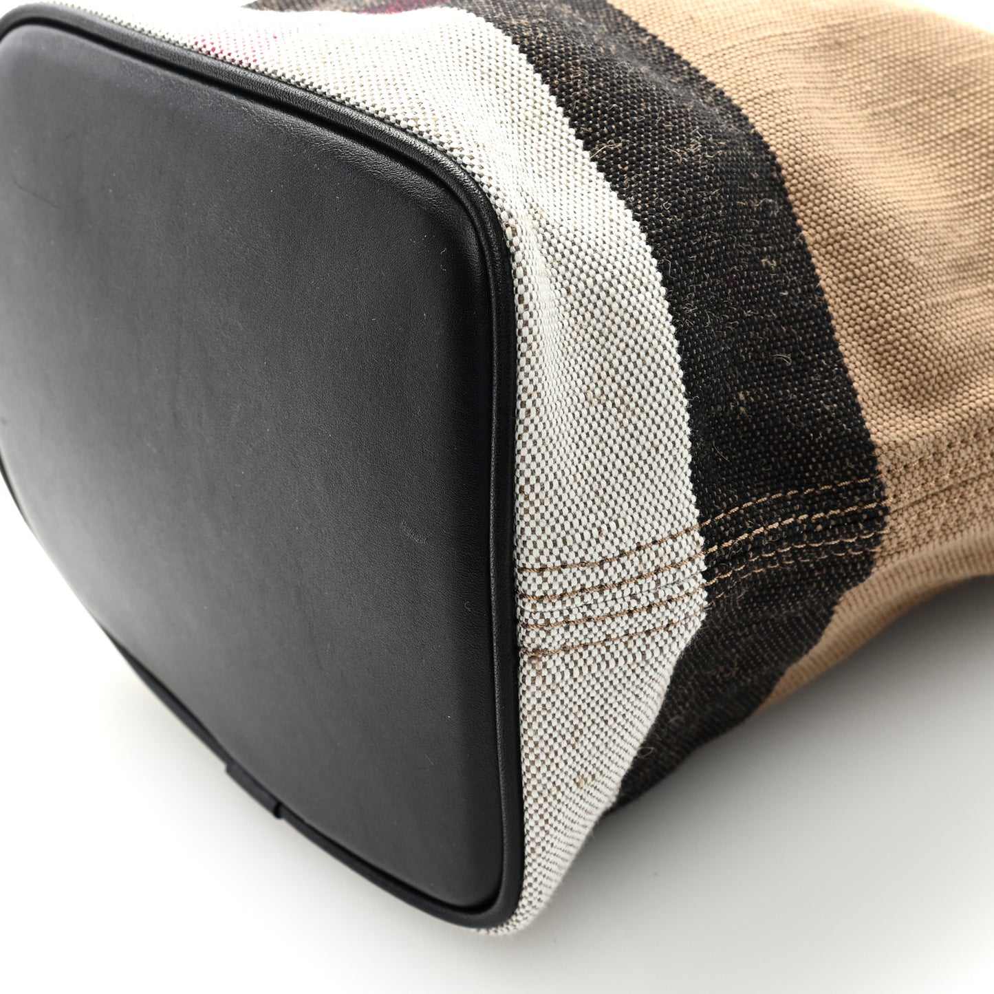 Canvas Mega Check Mini Ashby Tassel Crossbody Black