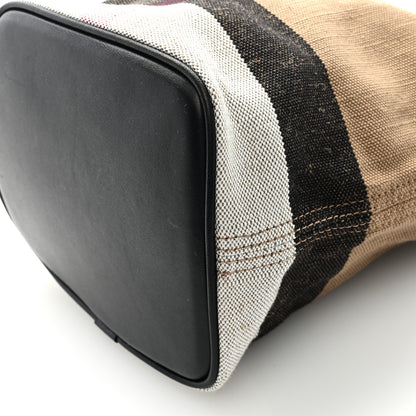 Burberry Canvas Mega Check Mini Ashby Tassel Crossbody Black 9 of 9