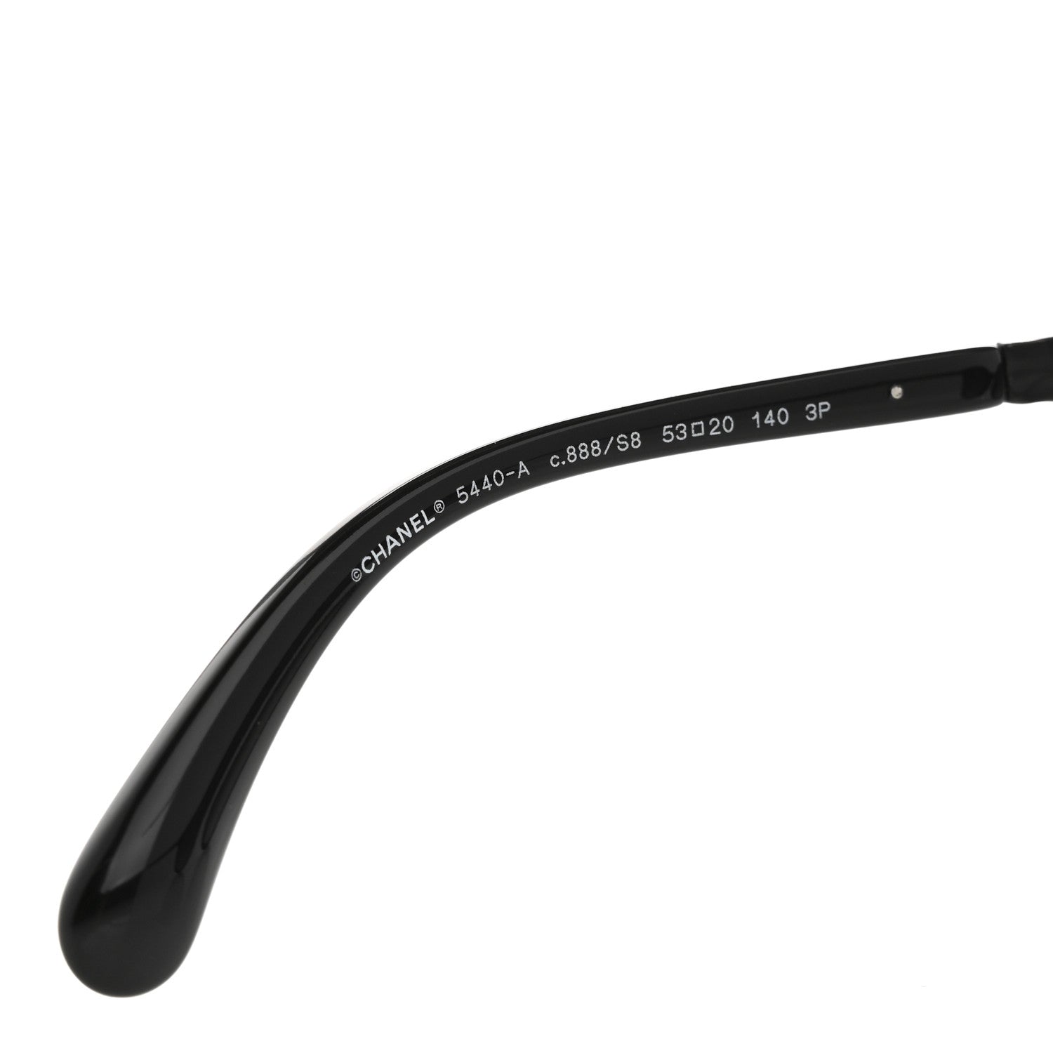 Chanel Acetate Metal Polarized Pantos Sunglasses 5440-A Black