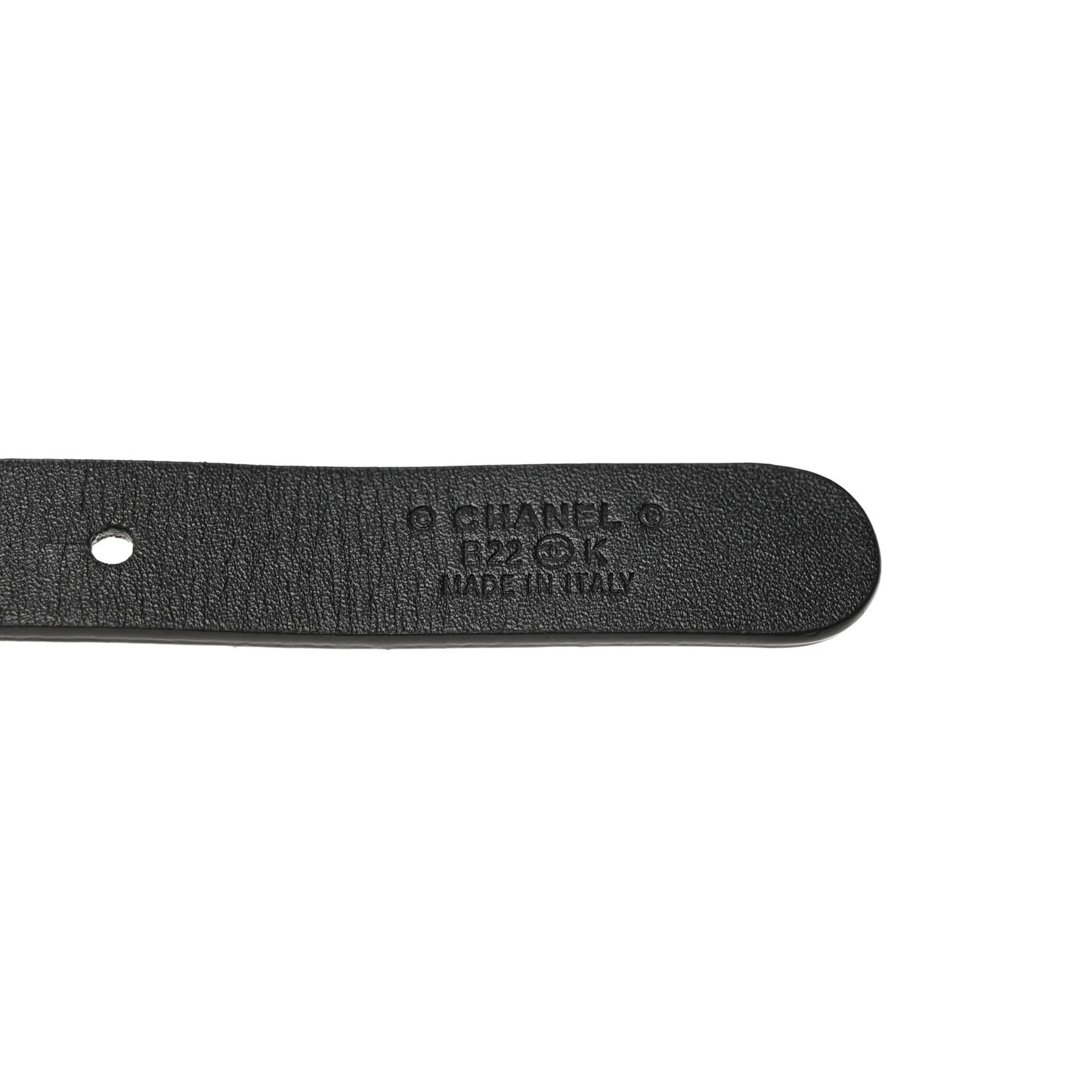Calfskin Tweed CC Chain Belt 75 30 Black Pink