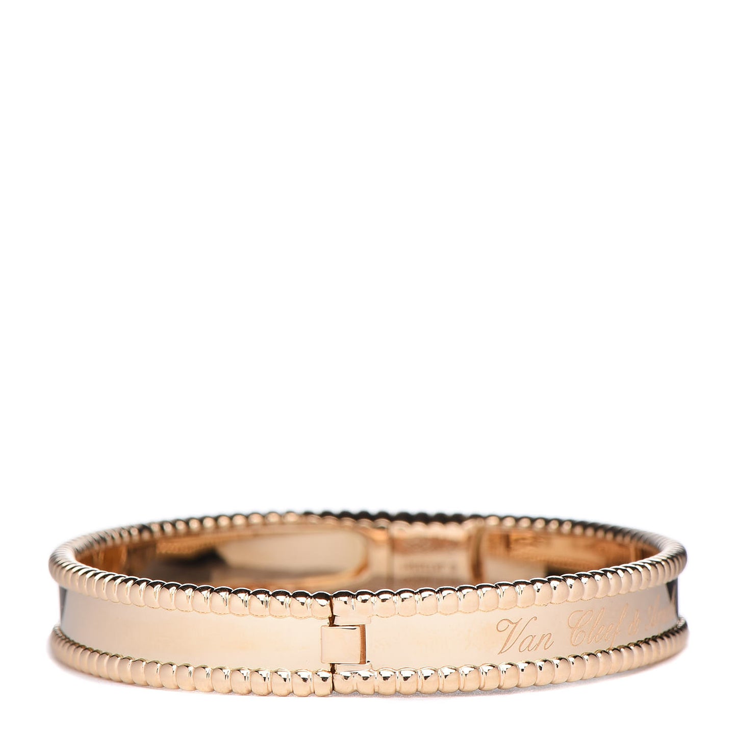 18K Yellow Gold Perlee Signature Bangle Bracelet S