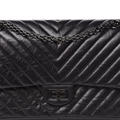 Chanel Aged Calfskin Chevron 2.55 Reissue 226 So Black 10 of 11